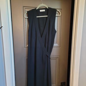 Everlane Japanese Go Weave Sleeveless Wrap Dress